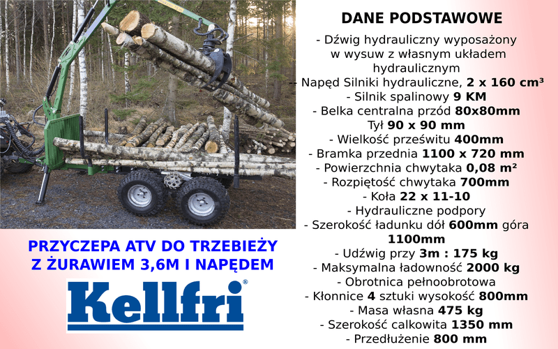 przyczepa leśna