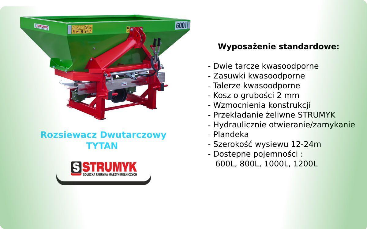 Rozsiewacz dwutalerzowy TYTAN