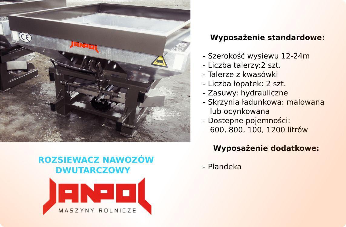 Rozsiewacz nawozow dwutarczowy