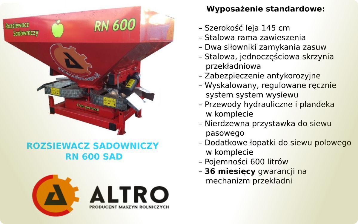 Rozsiewacz sadowniczy RN 600 Sad