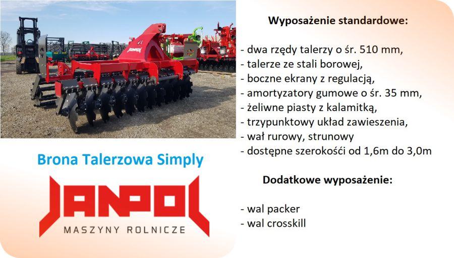 Brona talerzowa Simply