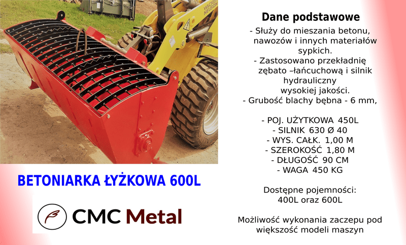 betoniarka łyżkowa